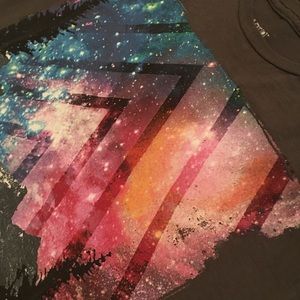 FOREST GALAXY T SHIRT by Apt. 9 Gray Size L